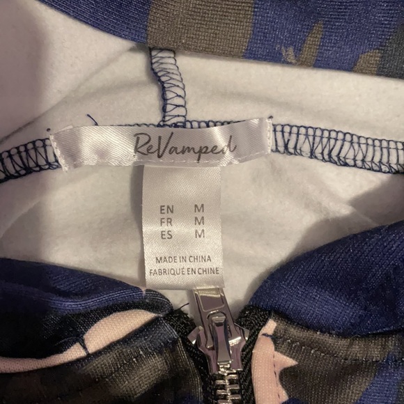 Camo crop zipper hoodie - Picture 9 of 9